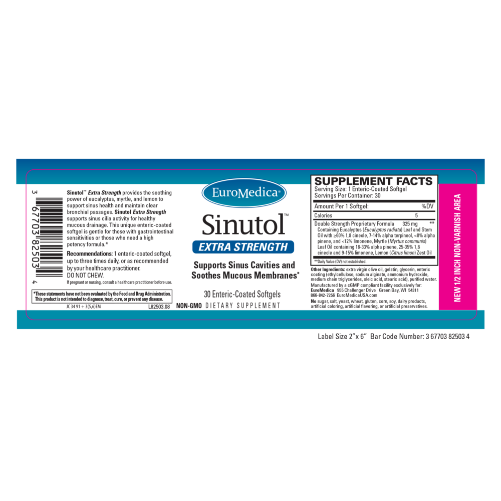 Sinutol Extra Strength, 30 Softgels