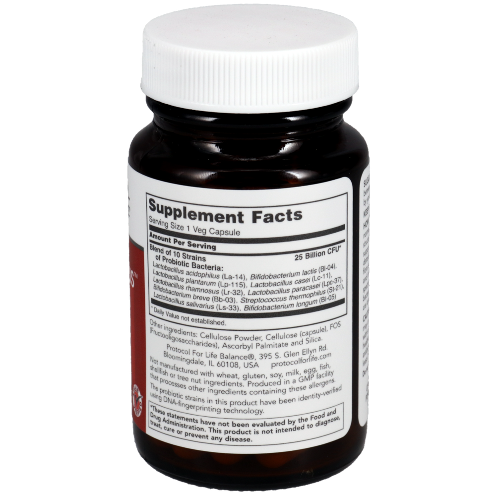 ProtoDophilus 25 Billion, 10 Strains, 50 Capsules , Brand_Protocol for Life Balance capsules Form_Capsules Requires Consultation Size_50 Capsules