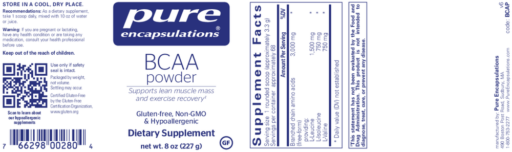 BCAA powder , Pure
