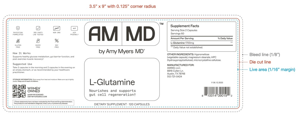 Amy Myers MD L-Glutamine - back