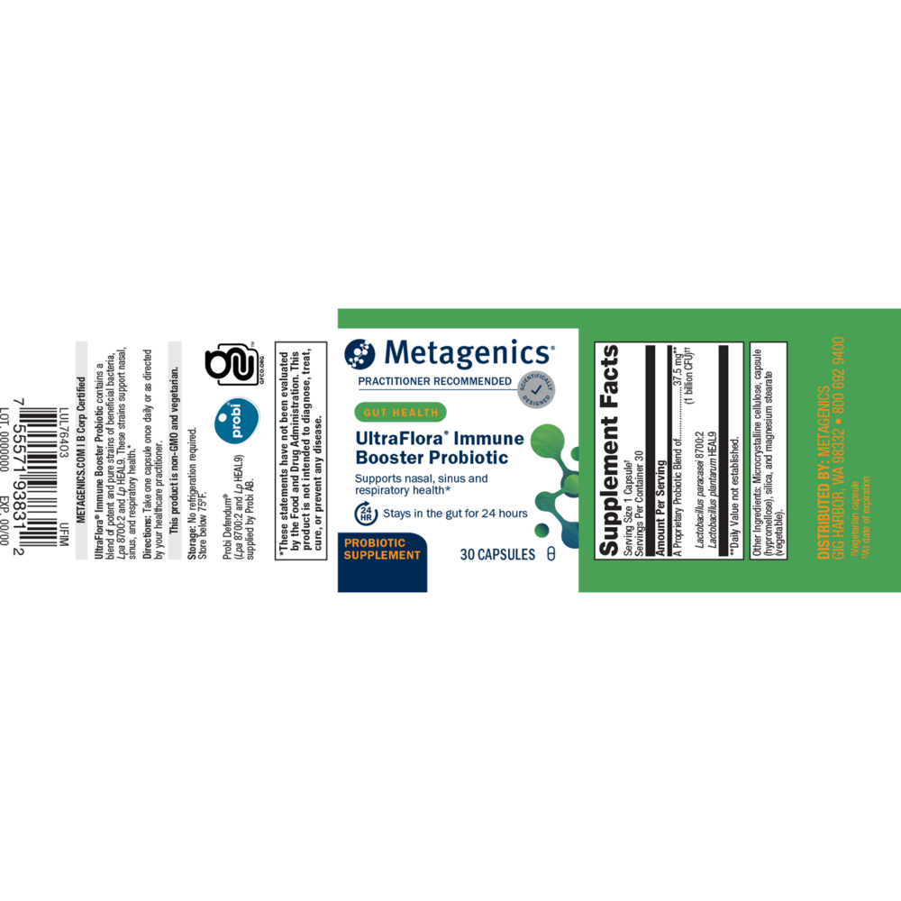 UltraFlora® Immune Booster, 30 Capsules , caps Emersons Emersons-Alt Form_Capsules