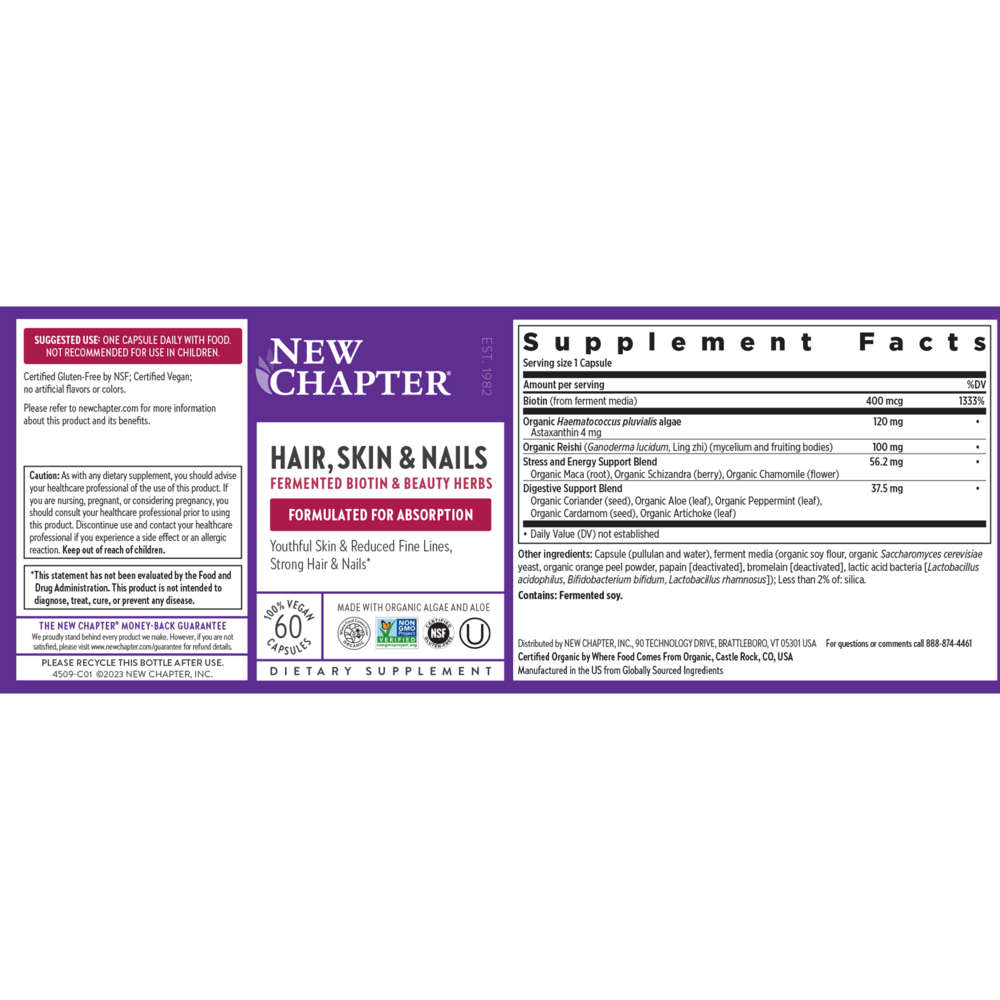 Hair, Skin & Nails, 60 capsules