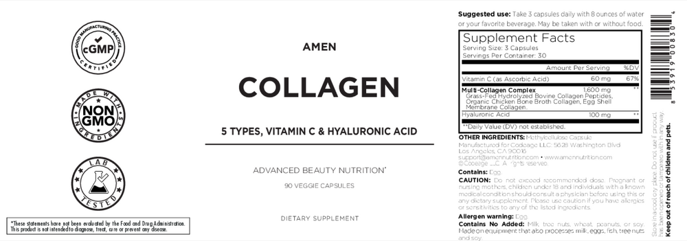Amen Collagen 5 Types — back