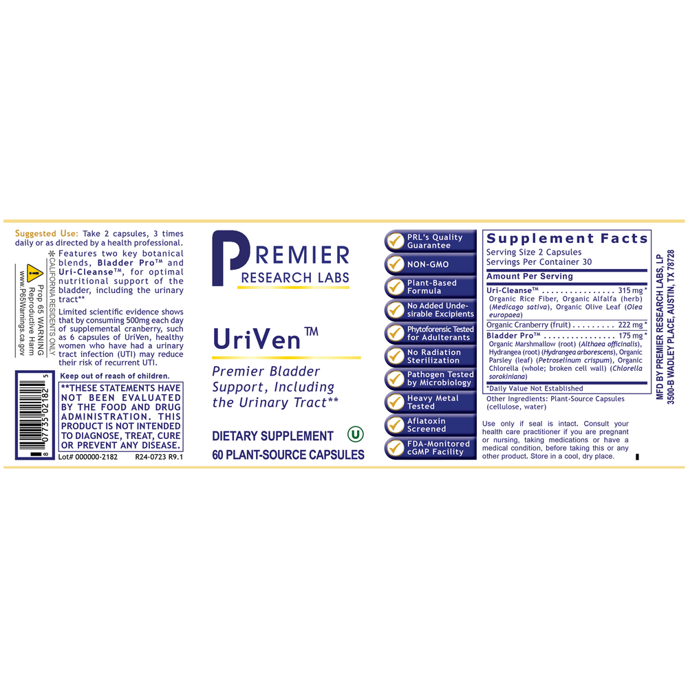 UriVen, 60 Capsules , Brand_Premier Research Labs capsules Form_Capsules Requires Consultation Size_60 Capsules
