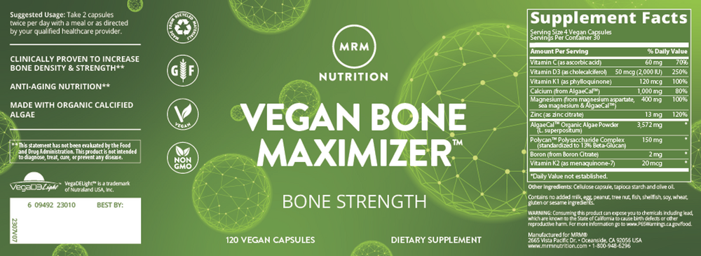 Vegan Bone Maximizer™, 120 capsules