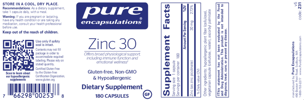 Zinc 30 , Pure
