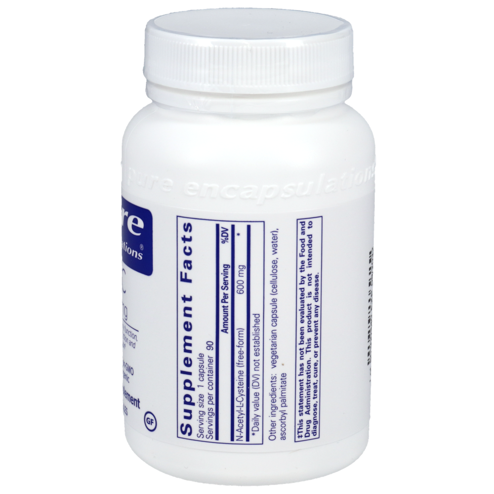 NAC 600mg, 90 Capsules , Brand_Pure Encapsulations Form_Capsules Requires Consultation Size_90 Capsules