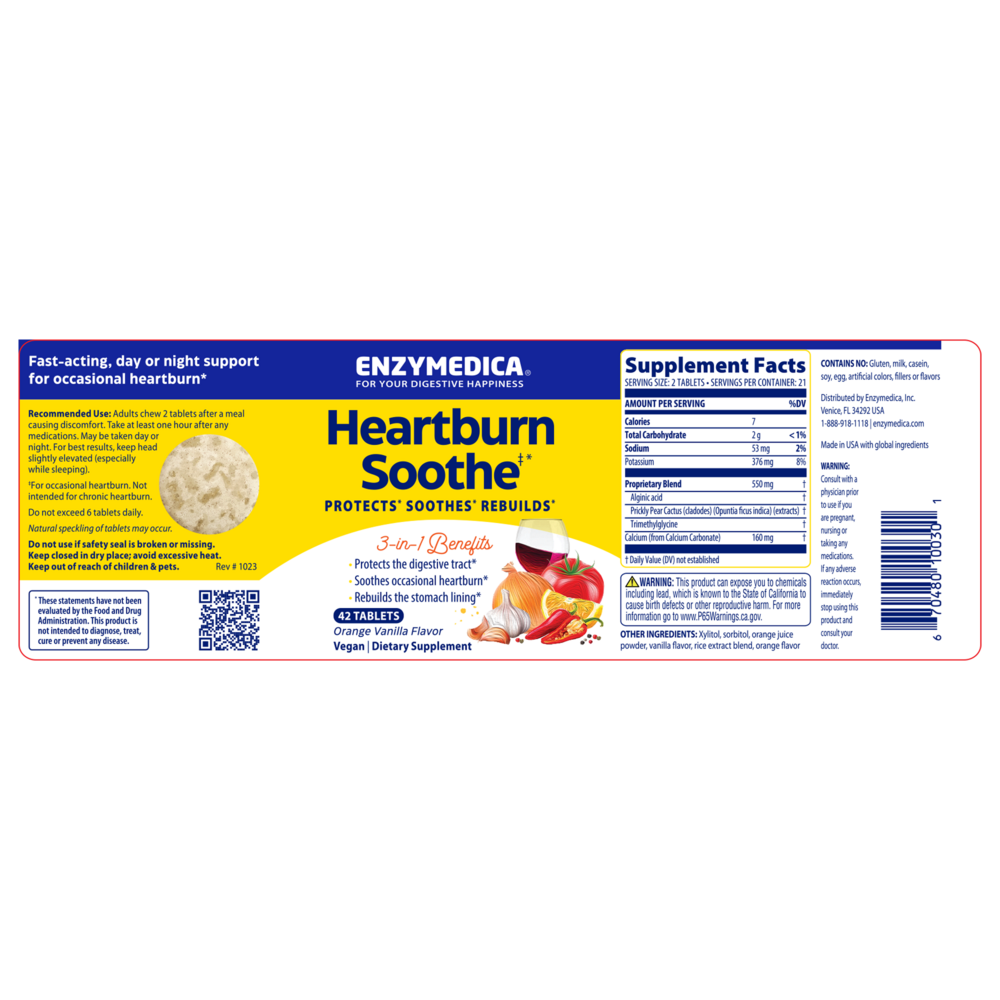 Heartburn Relief, 42 Chewables