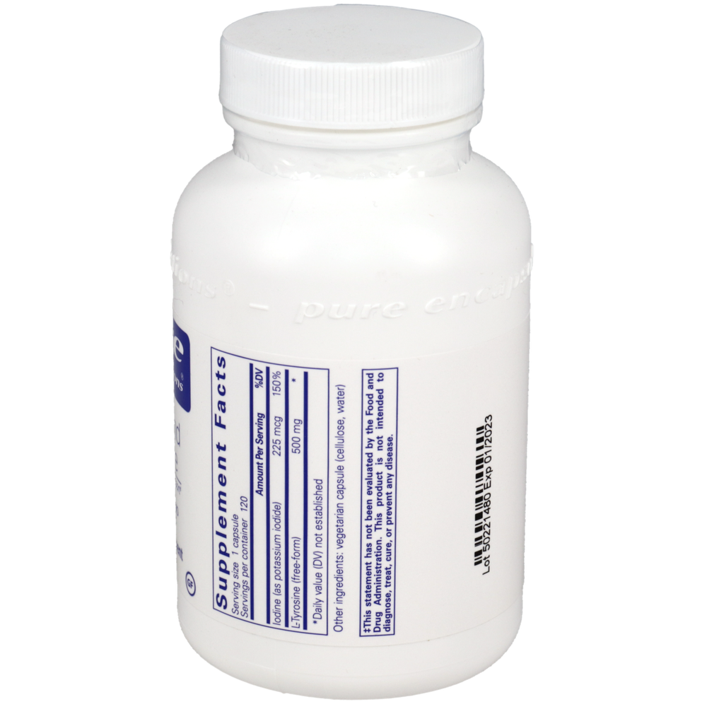 Iodine & Tyrosine, 120 Capsules , Brand_Pure Encapsulations caps Emersons