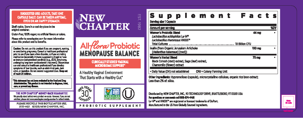 All Flora Probiotic Menopause Balance, 30 capsules