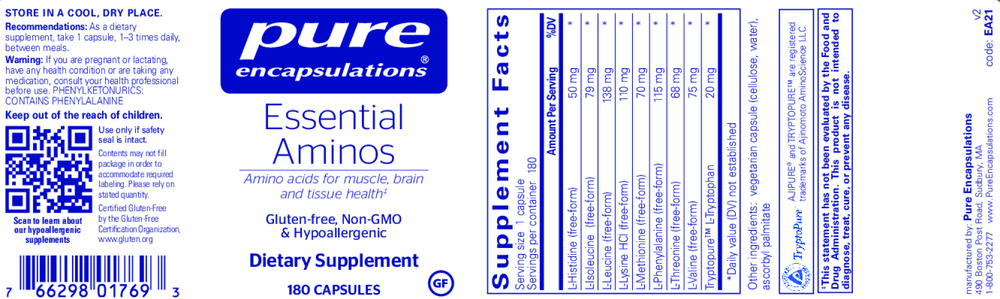Essential Aminos, 180 Softgels , Brand_Pure Encapsulations Emersons Form_Capsules Requires Consultation Size_180 Capsules softgels