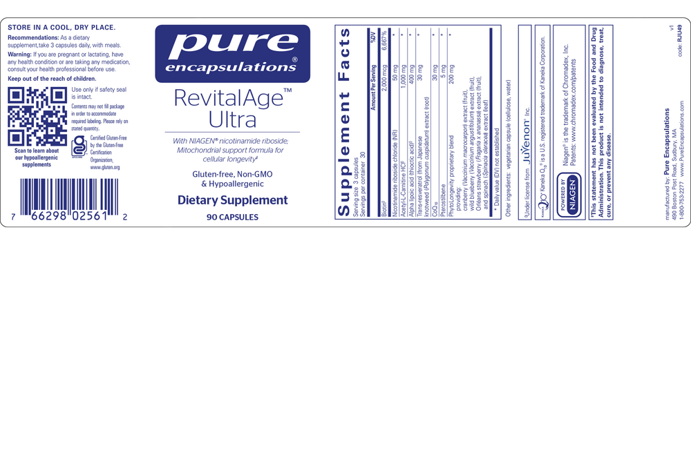 RevitalAge™ Ultra, 90 Capsules , Brand_Pure Encapsulations caps Emersons Form_Capsules Requires Consultation Size_90 Capsules