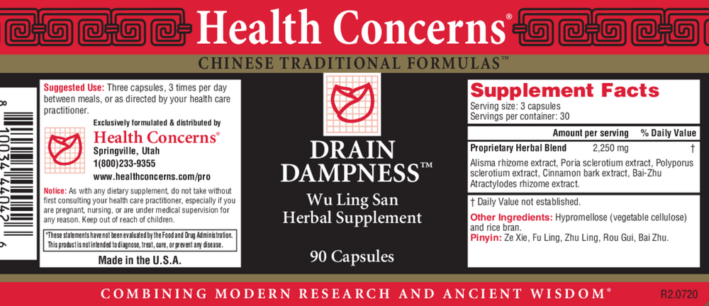 Drain Dampness, 90 Capsules