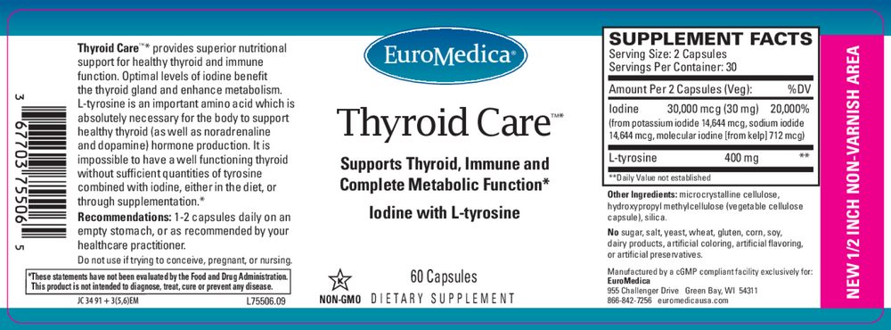 Thyroid Care™*, 60 Vegetarian Capsules