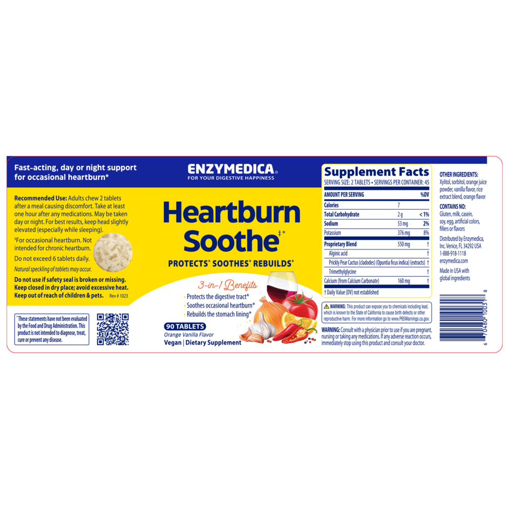 Heartburn Relief, 90 Chewables