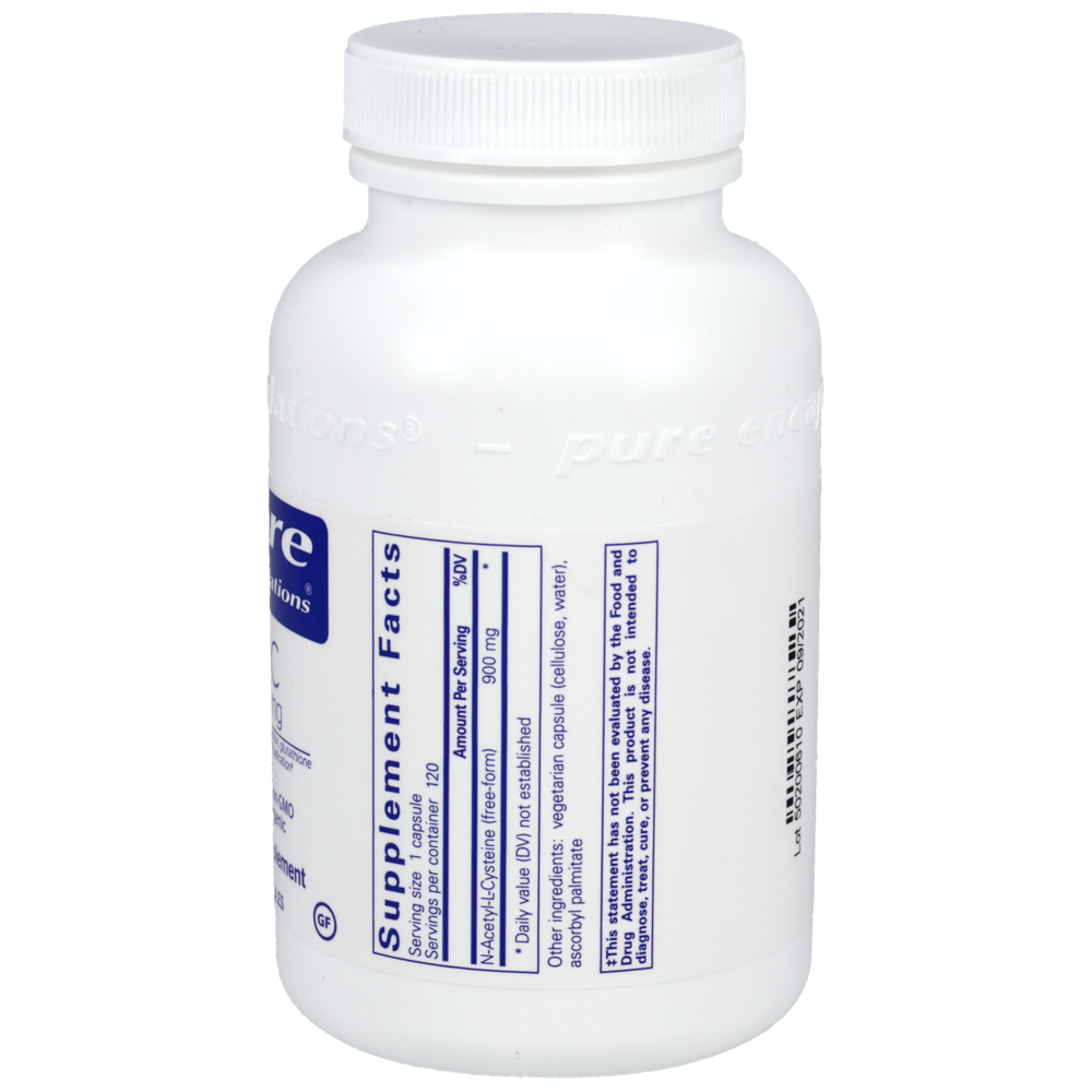 NAC 900mg, 120 Capsules , Brand_Pure Encapsulations Form_Capsules Requires Consultation Size_120 Capsules
