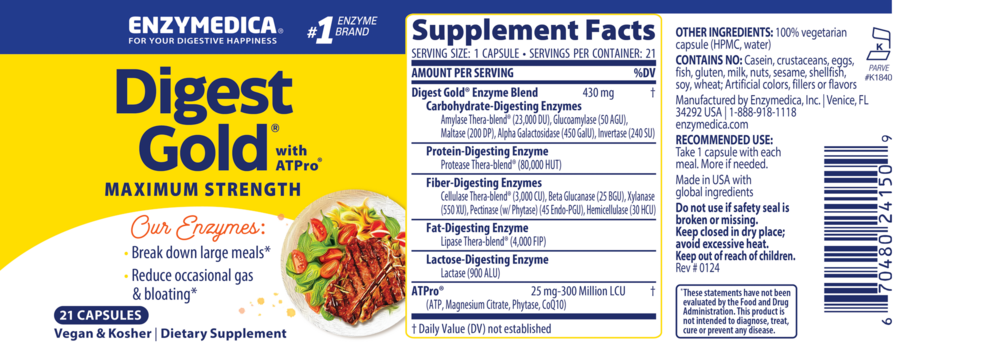 Digest Gold™, 21 Capsules