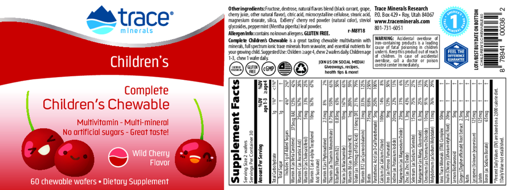Complete Childrens Chewable, 60 Wafers