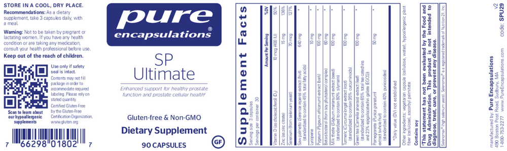 SP Ultimate, 90 Capsules , Brand_Pure Encapsulations caps Emersons