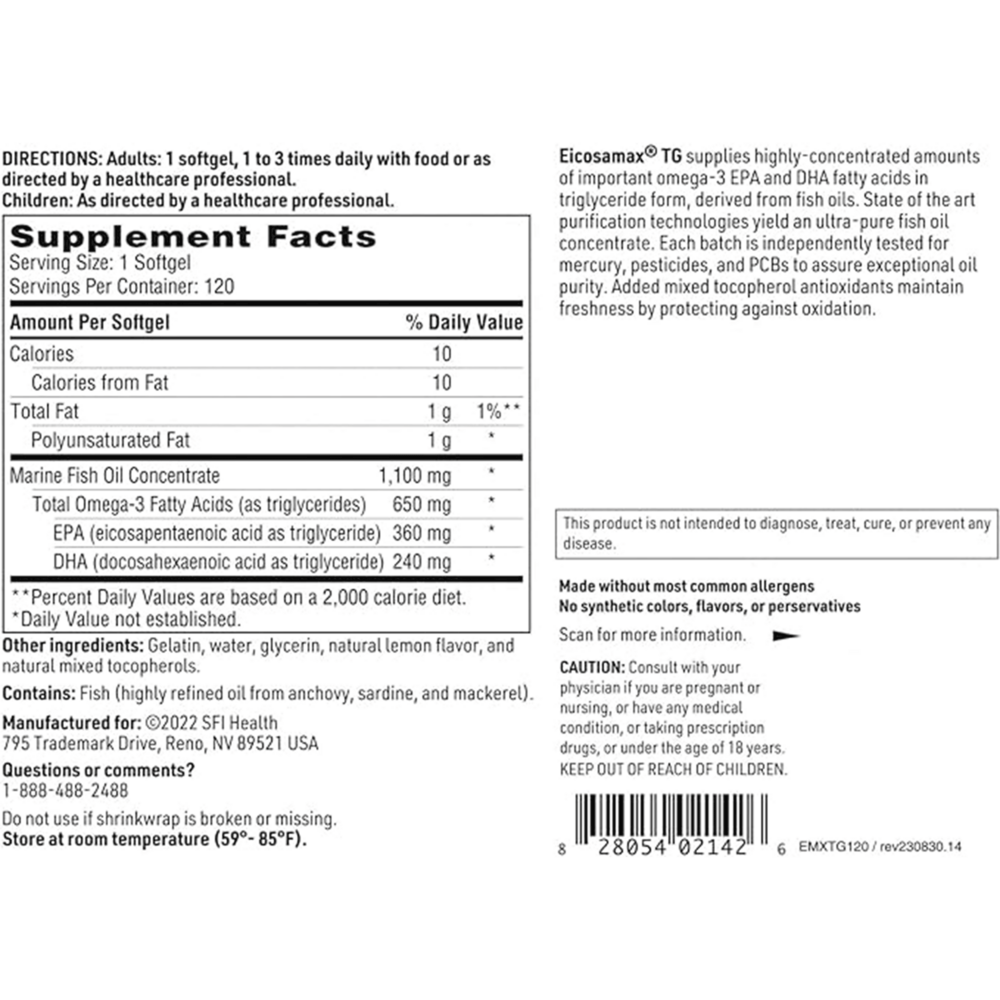 Marine Fish Oil, 100 Softgels