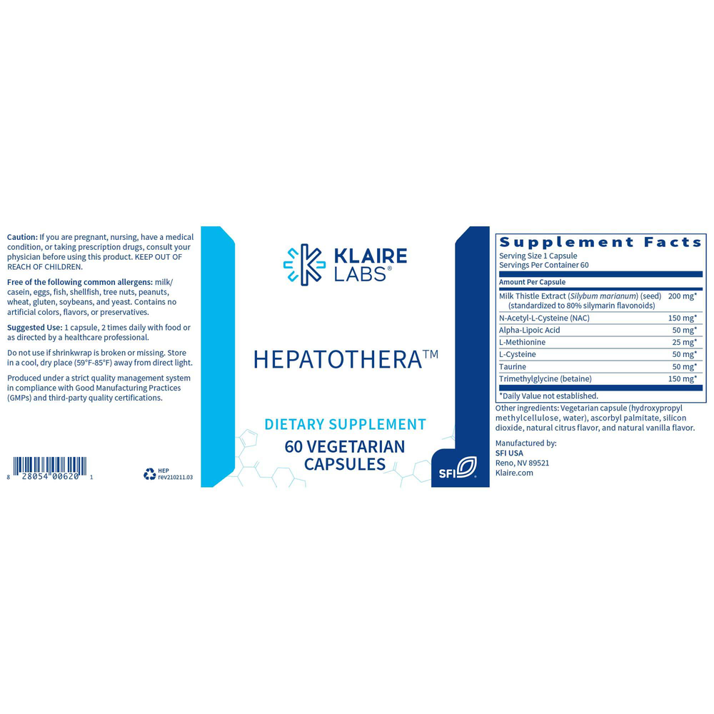 HepatoThera™, 60 Capsules