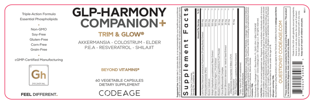 GLP-Harmony Companion+, 60 Capsules