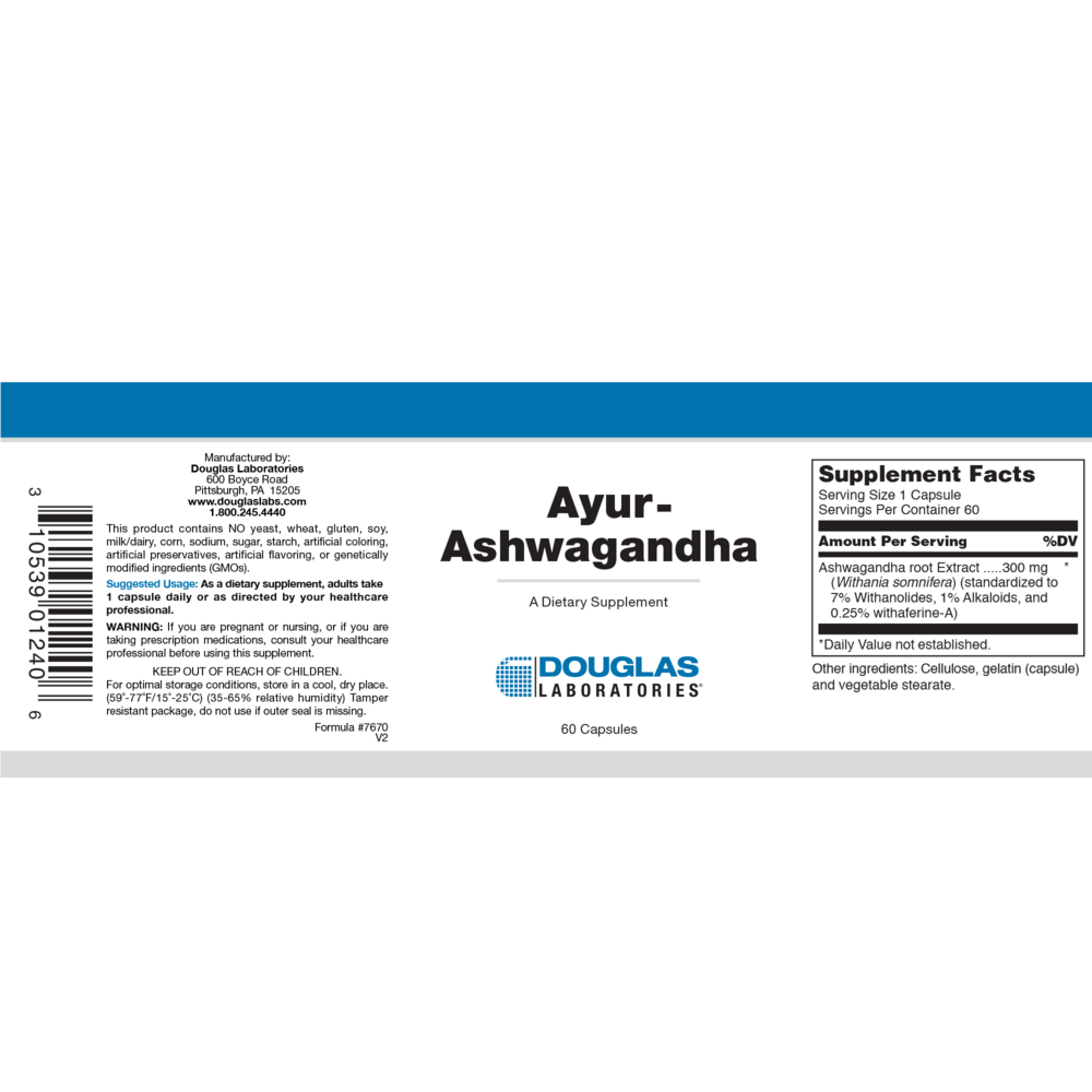 Ayur-Ashwagandha, 60 Capsules