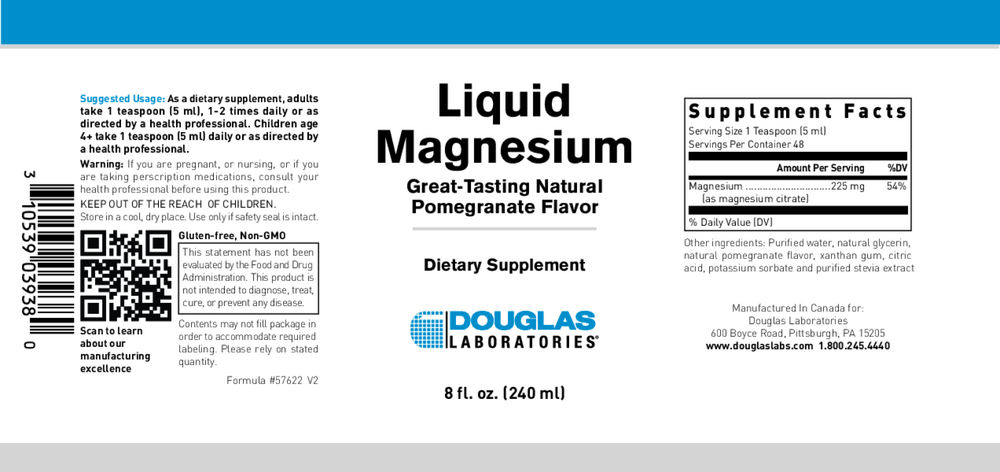 Liquid Magnesium, 240 mL Liquid