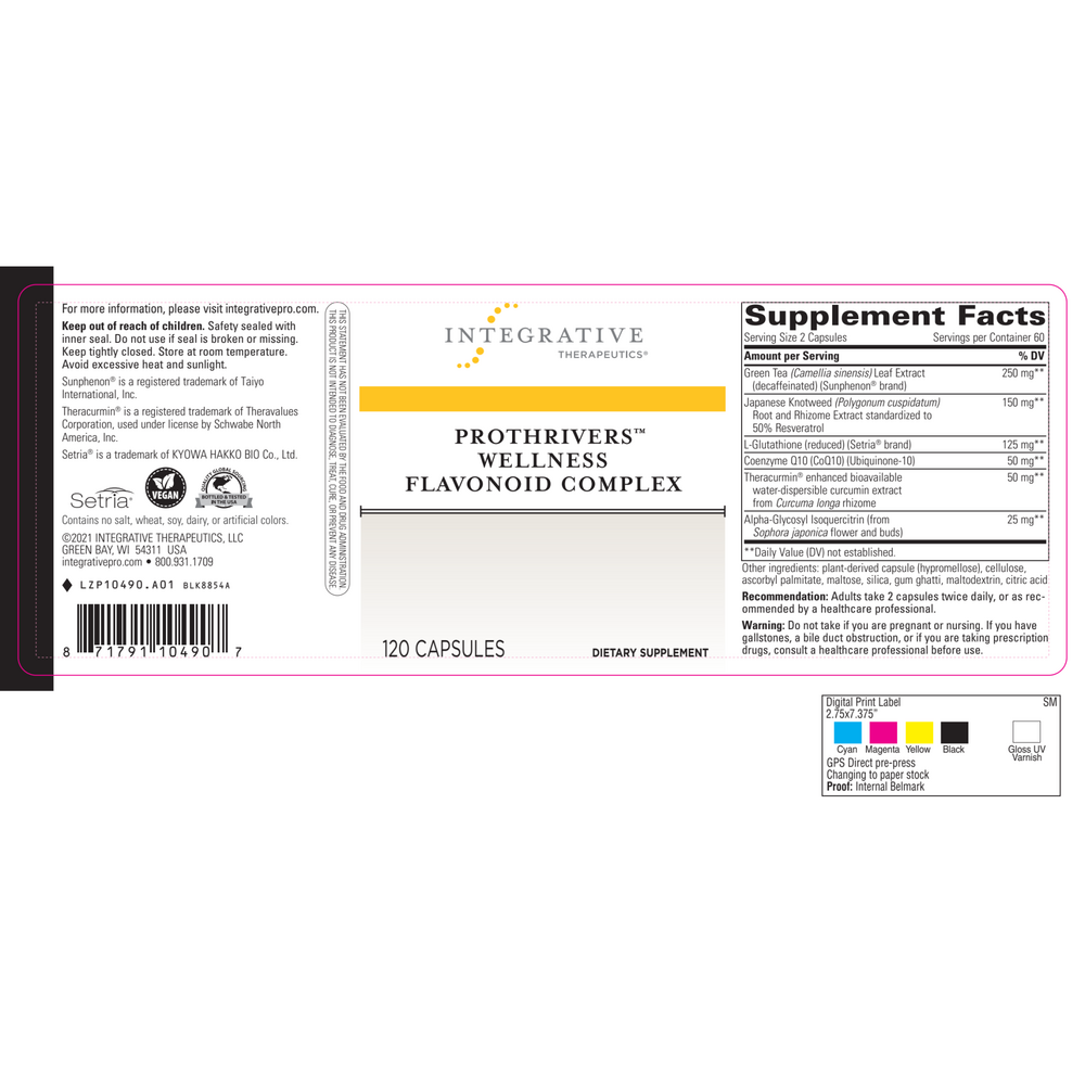 ProThrivers Wellness Flavonoid Complex, 120 Capsules