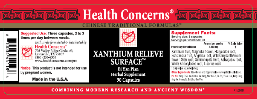 Xanthium Relieve Surface, 90 Capsules
