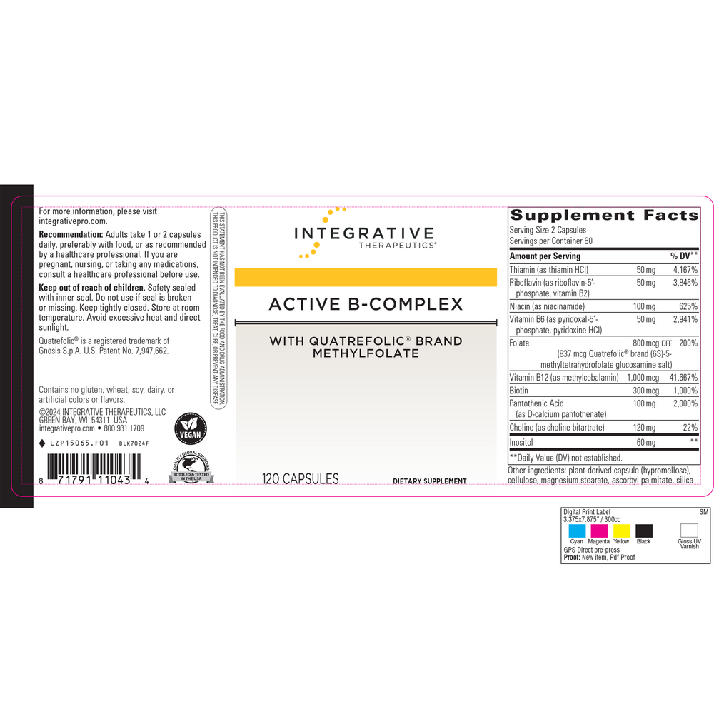 Active B-Complex, 120 Capsules