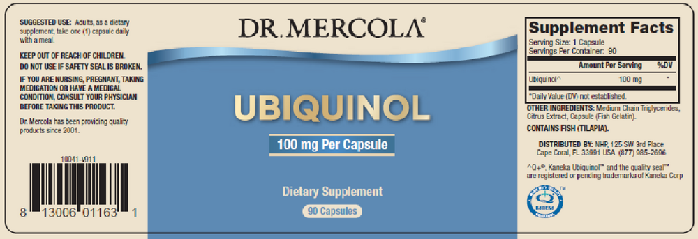 Ubiquinol, 90 Capsules