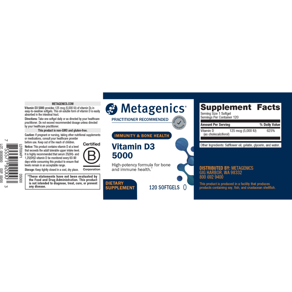 D3 5000™, 120 Softgels , Emersons Form_Softgels softgels
