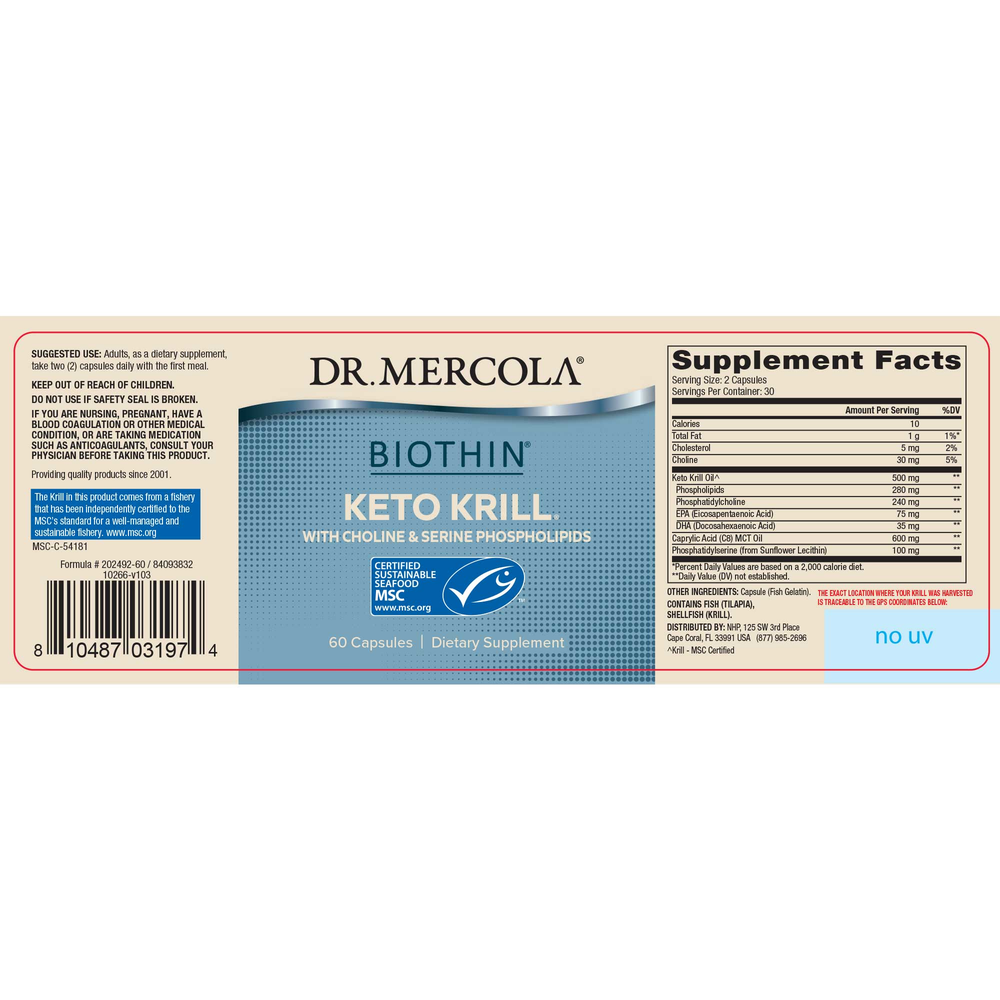 Krill Oil, 60 Capsules