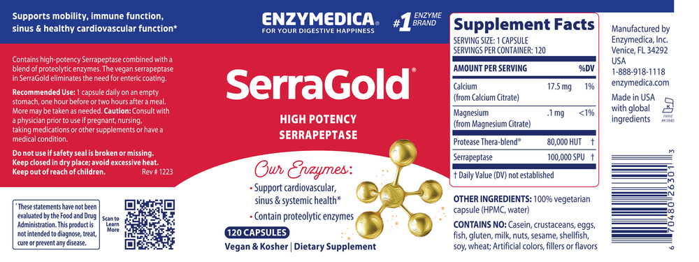 SerraGold, 120 Capsules
