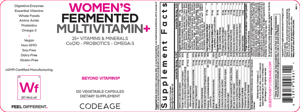 Women's Fermented Multivitamin, 120 Capsules