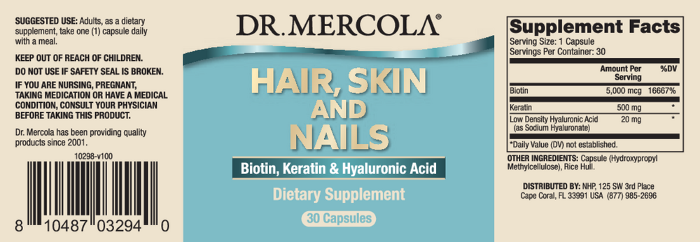 Hair, Skin and Nails, 30 Capsules