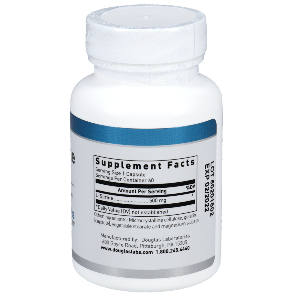 L-Serine 500mg, 60 Capsules