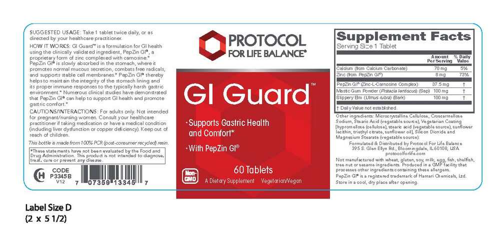 GI Guard™, 60 Tablets , Brand_Protocol for Life Balance Form_Tablets Requires Consultation Size_60 Tablets tablets