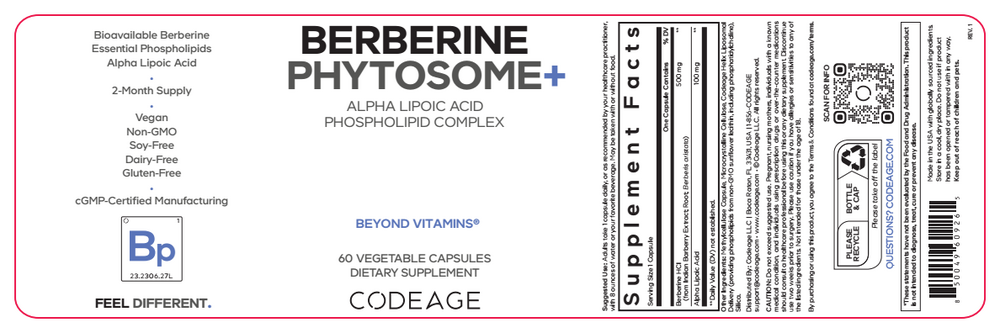 Berberine Phytosome+, 60 Capsules
