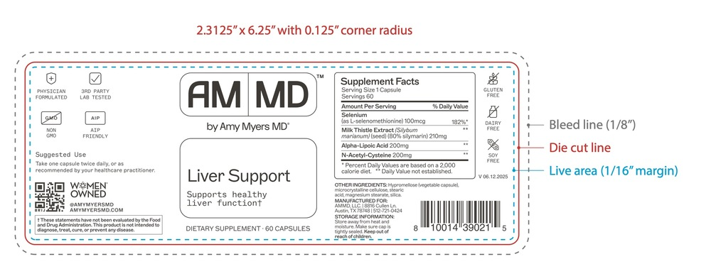 Amy Myers MD Liver Support - back