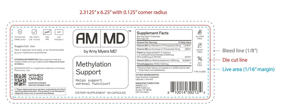 Amy Myers MD Methylation Support - back