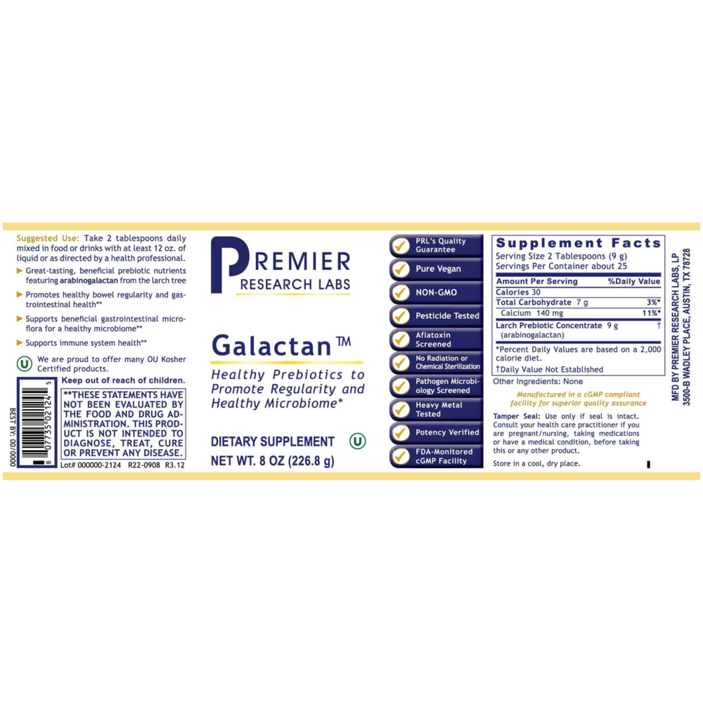 Galactan™, 226.8 Grams , Brand_Premier Research Labs Form_Powder powder Requires Consultation Size_226.8 Grams
