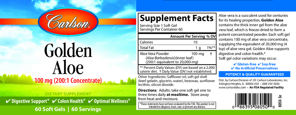 Golden Aloe, 60 Softgels