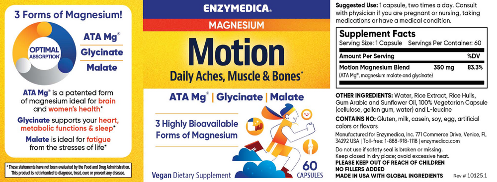 Magnesium Motion, 60 Capsules