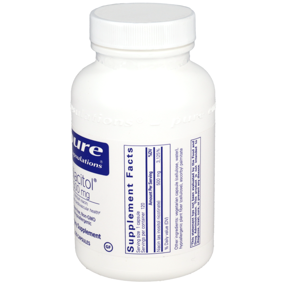 Niacitol®, 500 mg, 120 Capsules , Brand_Pure Encapsulations caps Emersons