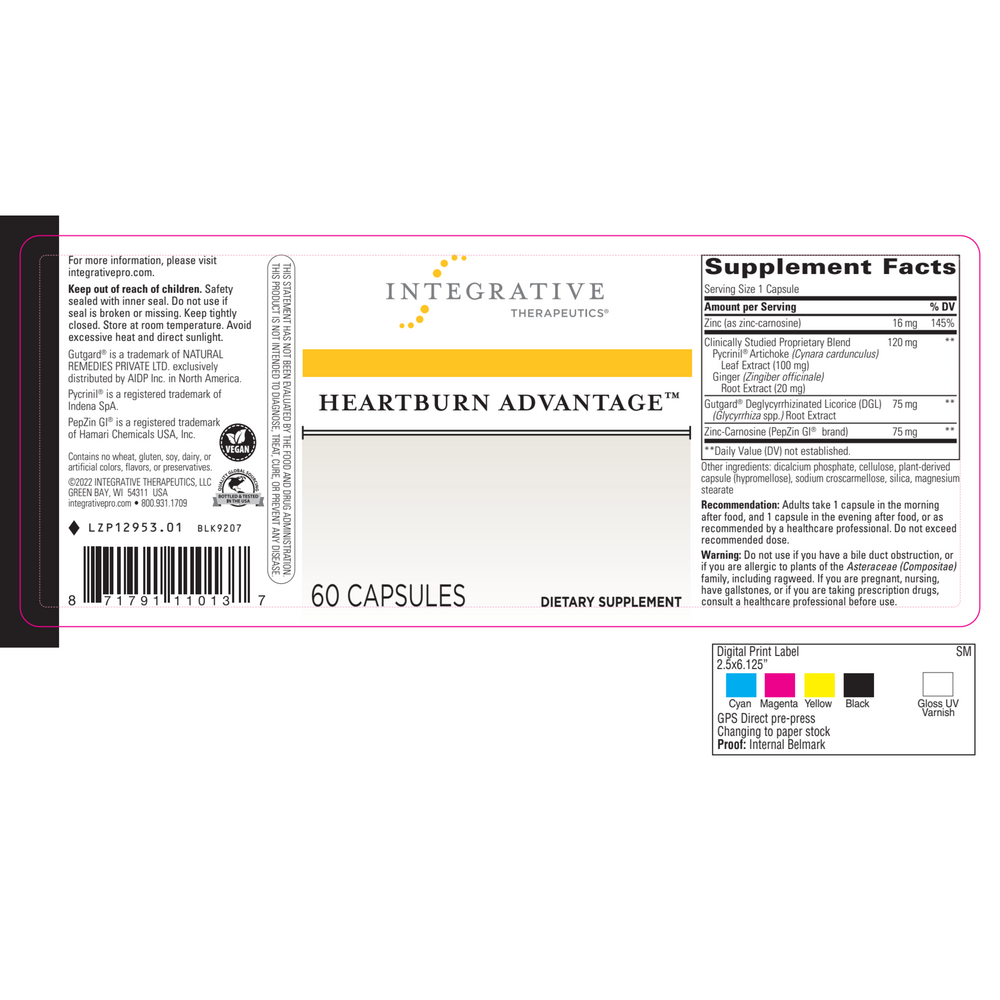 Heartburn Advantage™, 60 Capsules