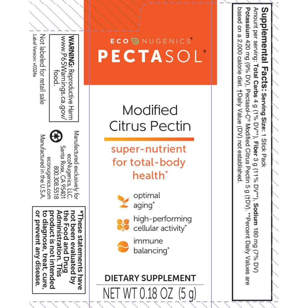 Pectasol Plain Powder Stick Packs, 15 Packets