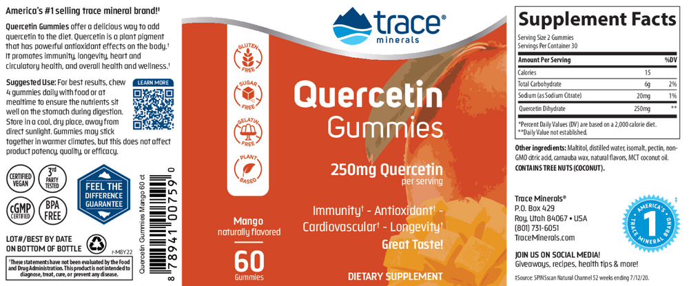 Quercetin Gummies, 60 Gummies