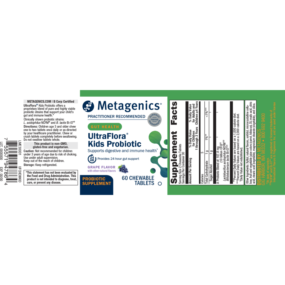 MetaKids™ Probiotic, 60 , Brand_Metagenics Form_Powder Size_60 Caps
